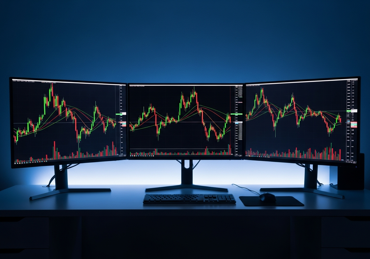 Day trading workstation with Level 2 and time and sales