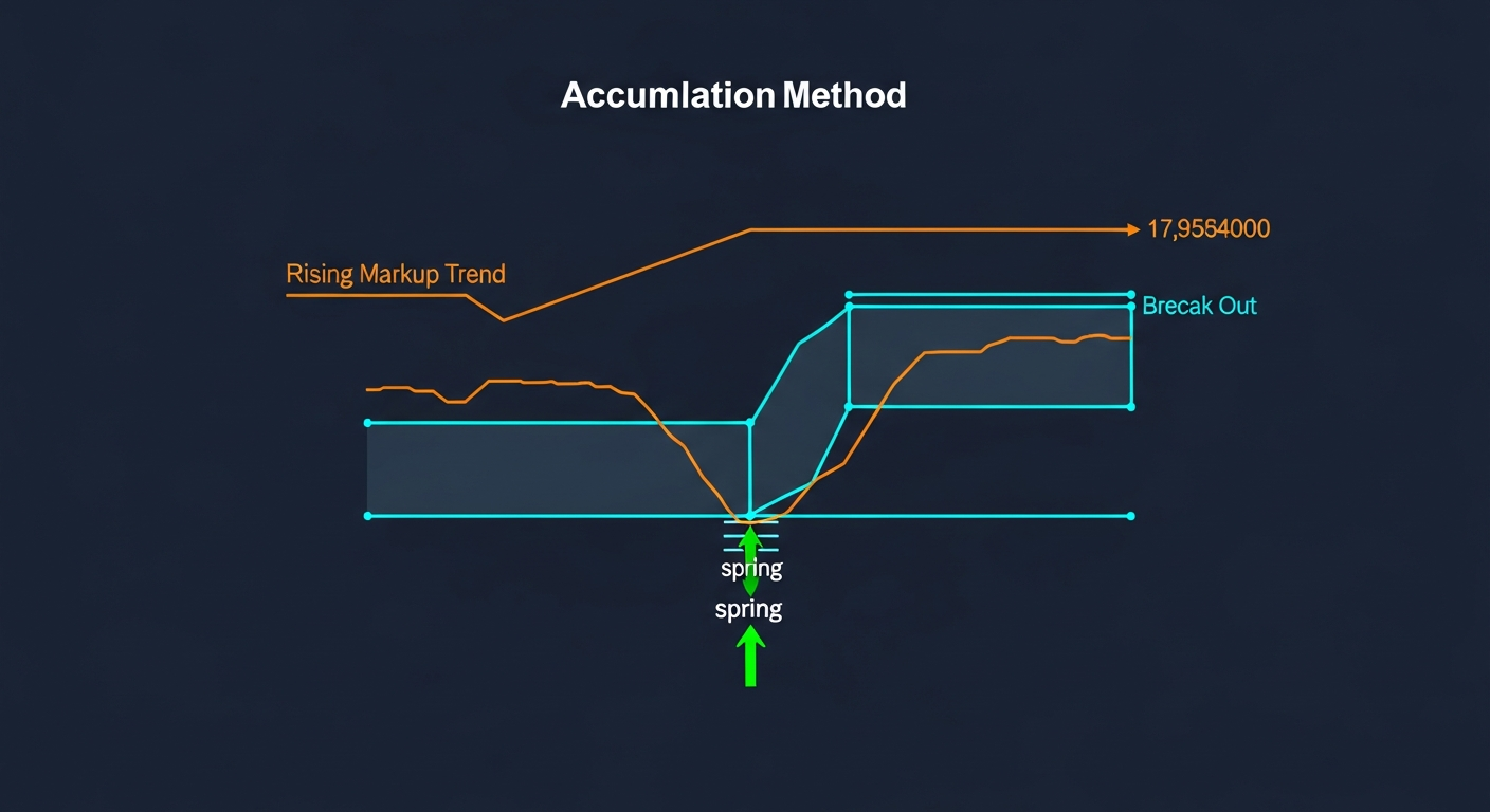 Wyckoff accumulation and distribution phases with spring and upthrust events